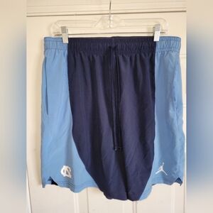 Jordan North Carolina Men's Blue and Navy Athletic Shorts XXL